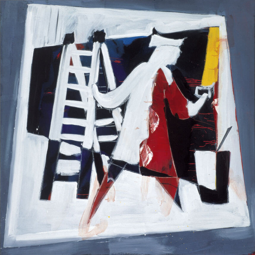 Der Maler, 1976 | Dispersion, Leimfarbe/Leinwand | 160 × 160 cm | WVZ 011