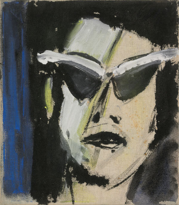 Bernd Zimmer | Anne, 1978 | Dispersion, Kohle | 30 × 25 cm | WVZ 069