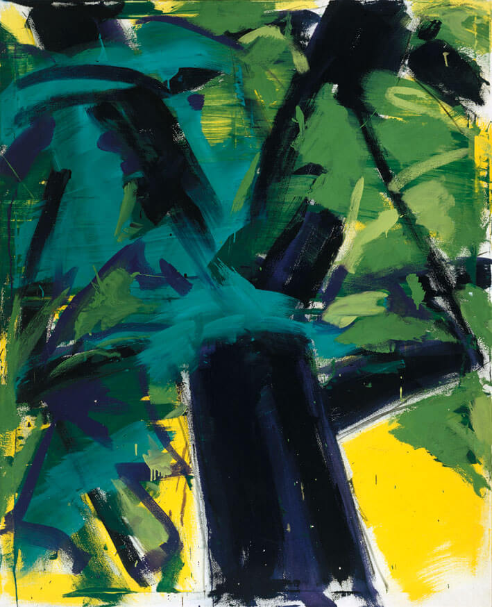 Bernd Zimmer | Baum, 1979 | Dispersion/Leinwand | 160 × 130 cm | WVZ 101