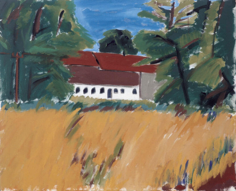 Kaltenberg. Mein Atelier, 1979 | Dispersion, Leimfarbe/Leinwand | 130 × 160 cm | WVZ 125