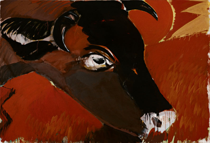 Bernd Zimmer | Melancholie, 1980 | Dispersion, Öl/Leinwand | 205 × 300 cm | WVZ 162