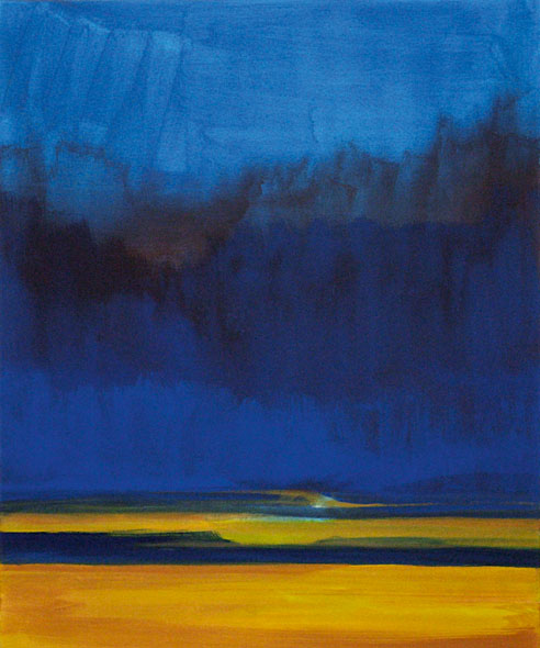 Bernd Zimmer | Düne. Verschwindend, 2001 | Acryl/Leinwand | 120 × 100 cm | WVZ 1561