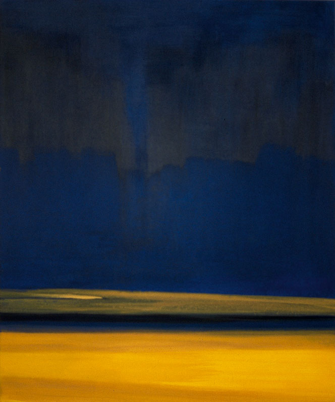 Bernd Zimmer | Sand. Dünen. Schein, 2000/01 | Acryl/Leinwand | 120 × 100 cm | WVZ 1564