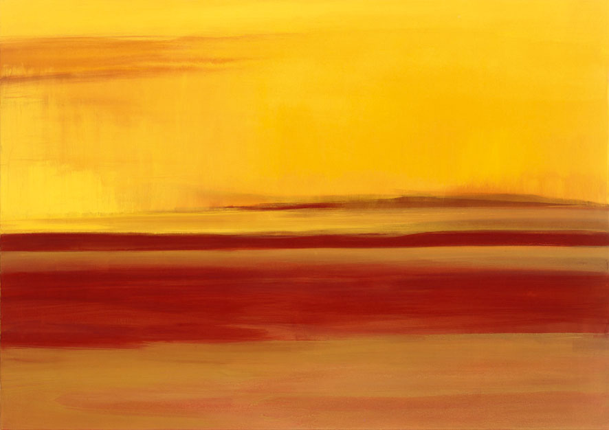 Bernd Zimmer | Wüste. (Verschwindend), 2000/01 | Acryl/Leinwand | 120 × 170 cm | WVZ 1569