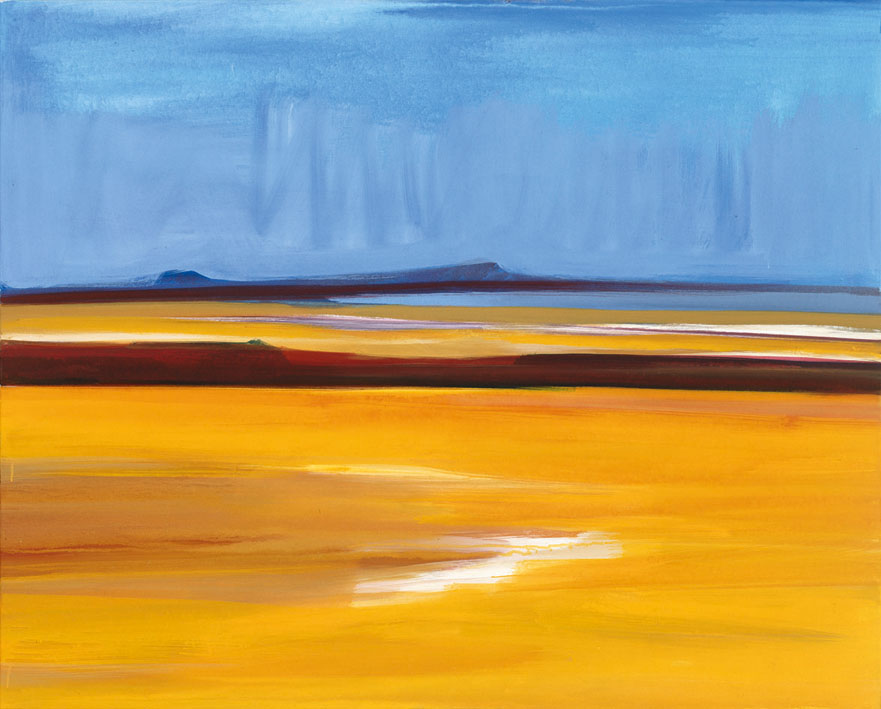 Bernd Zimmer | Wüste. Täuschung, 2001 | Acryl/Leinwand | 130 × 160 cm | WVZ 1570
