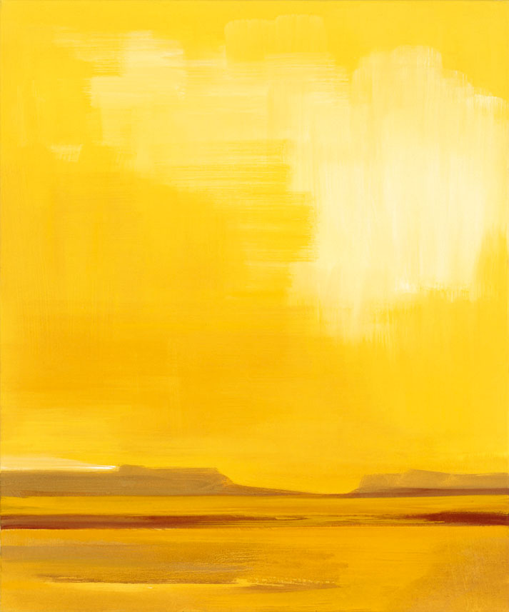 Bernd Zimmer | Sand. Wüste. Licht, 2001 | Acryl/Leinwand | 120 × 100 cm | WVZ 1574