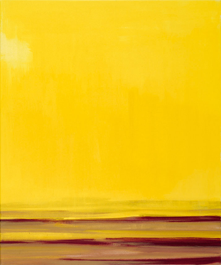 Bernd Zimmer | Sand. Wüste. Tafelberg, 2001 | Acryl/Leinwand | 120 × 100 cm | WVZ 1579