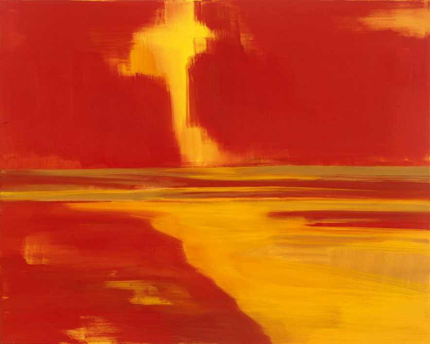 Bernd Zimmer | Sonne. (Dünen), 2000/01 | Acryl/Leinwand | 130 × 162 cm | WVZ 1580