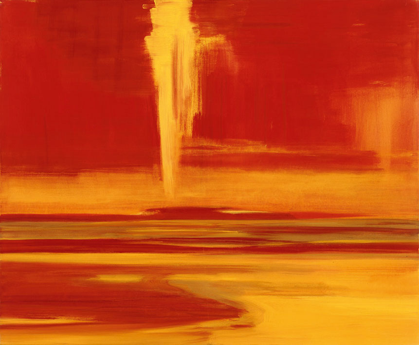 Bernd Zimmer | M’hamid. Sonne, 2000/01 | Acryl/Leinwand | 120 × 145 cm | WVZ 1581