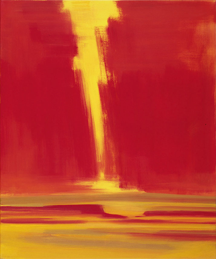 Bernd Zimmer | Düne. Sand. Sonne (I), 2001 | Acryl/Leinwand | 120 × 100 cm | WVZ 1582