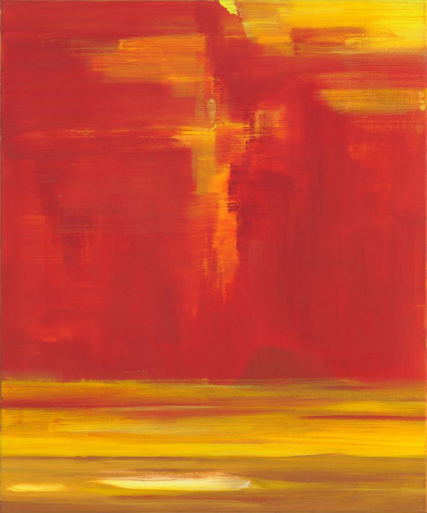 Bernd Zimmer | Sand. Sonne. Berg, 2001 | Acryl/Leinwand | 120 x 100 cm | WVZ 1584N