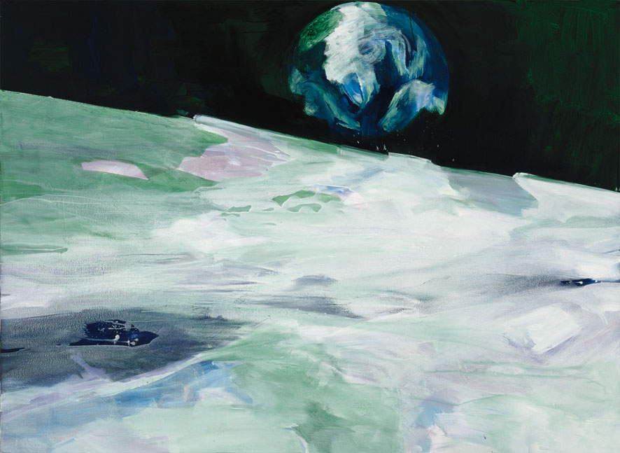 Fremder Planet. Fremder Mond, 1998 | Acryl/Leinwand | 190 × 260 cm | WVZ 1630