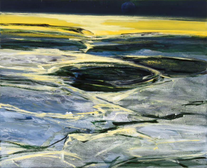 Krater. MARE, 1998/99 | Acryl/Leinwand | 130 × 160 cm | WVZ 1633