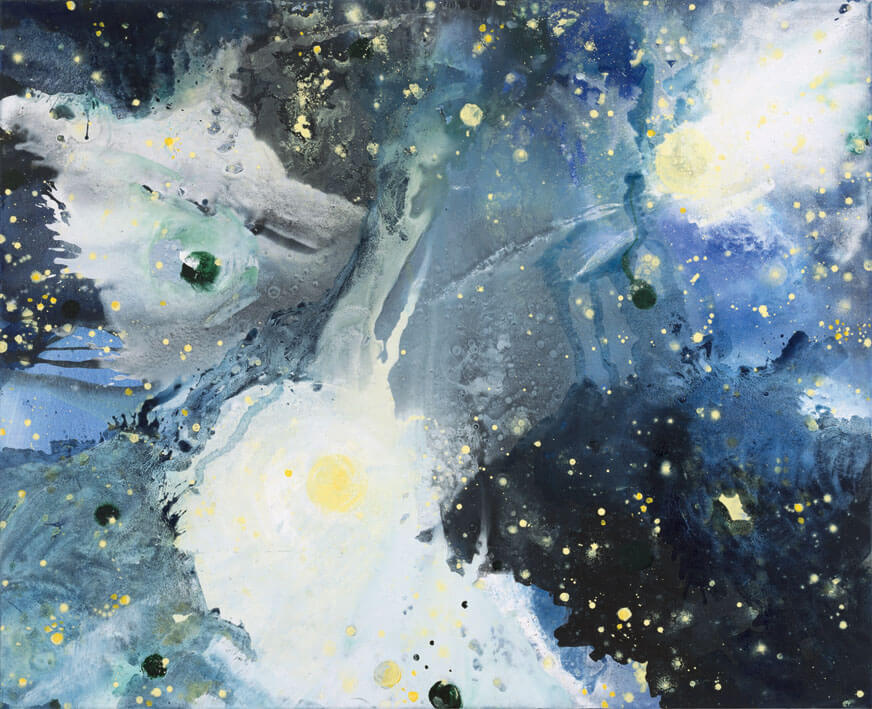 Sternennebel (Spiegelei). Z-15, 1999 | Acryl, Öl/Leinwand | 130 × 160 cm | WVZ 1648