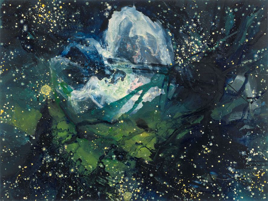 Galaxie. Z-27, 1999 | Acryl, Öl/Leinwand | 150 × 200 cm | WVZ 1660