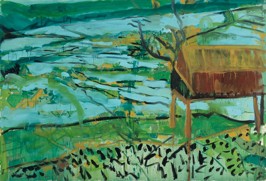 Reisfelder I, 1981 | Dispersion/Leinwand | 205 × 300 cm | WVZ 207