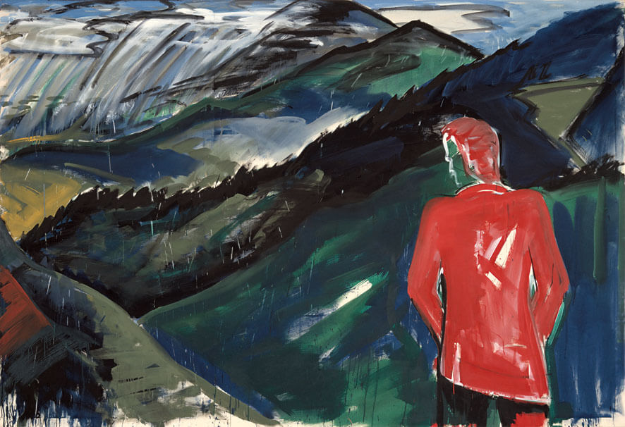 Bernd Zimmer | Selbst vor Regen, 1981 | Dispersion/Leinwand | 205 × 300 cm | WVZ 242