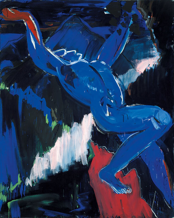 Bernd Zimmer | Der Sturz, 1981 | Dispersion, Öl/Leinwand | 250 × 200 cm | WVZ 267
