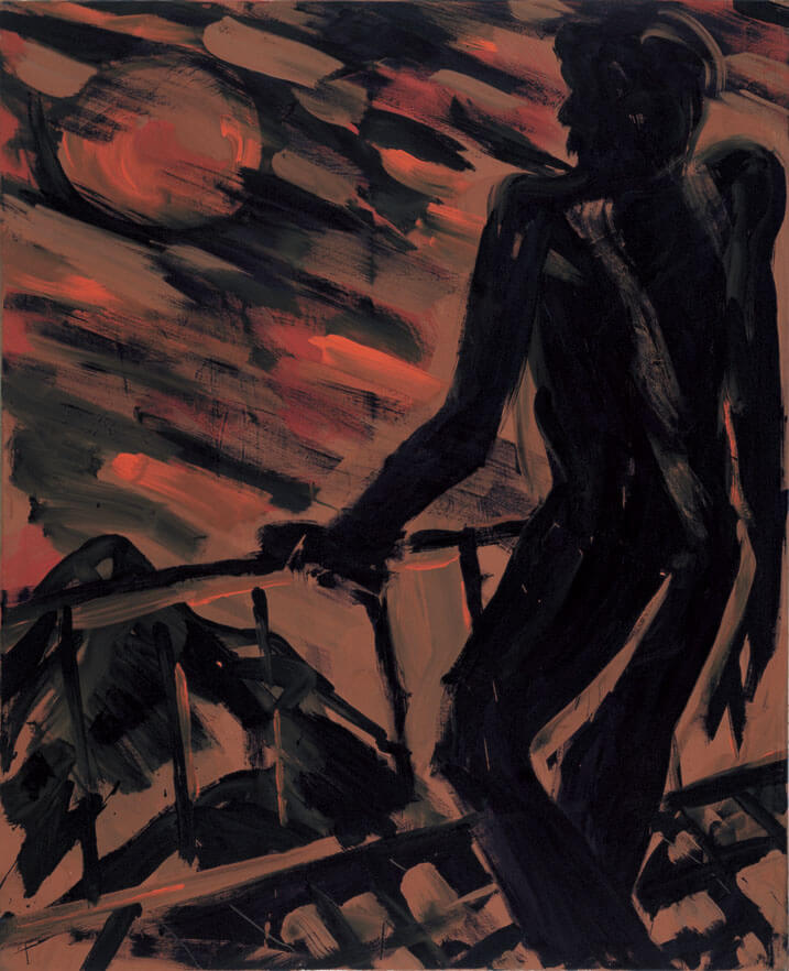 Sonnenfinsternis, 1982 | Dispersion/Leinwand | 160 × 130 cm | WVZ 286
