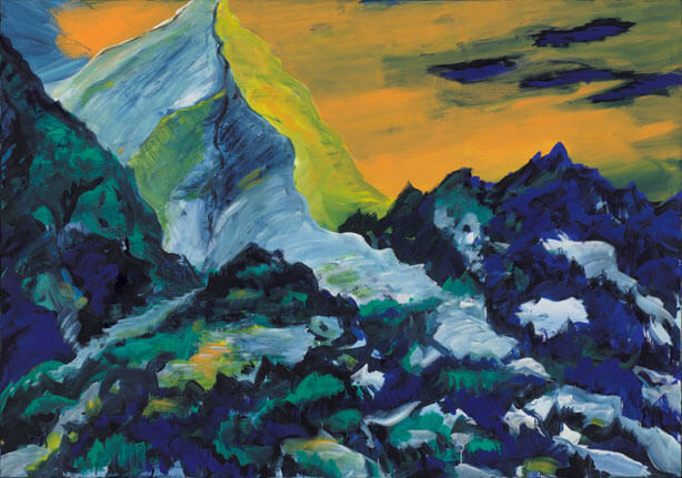 Abendlicher Aufstieg, 1982 | Dispersion | 180 × 265 cm | WVZ 289