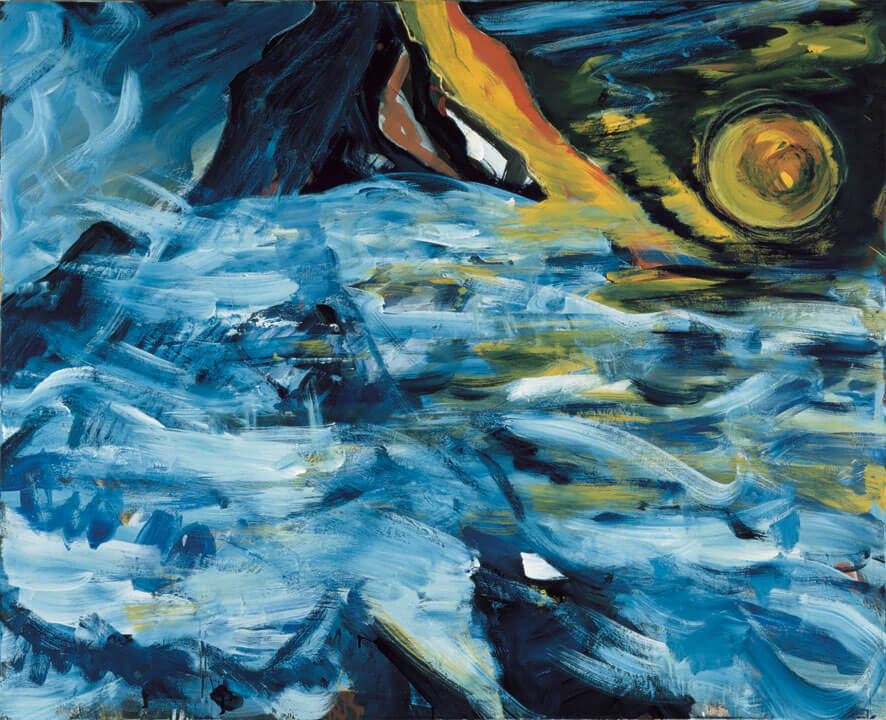 Nebel. Sonne, 1982 | Dispersion, Öl/Leinwand | 130 × 160 cm | WVZ 305