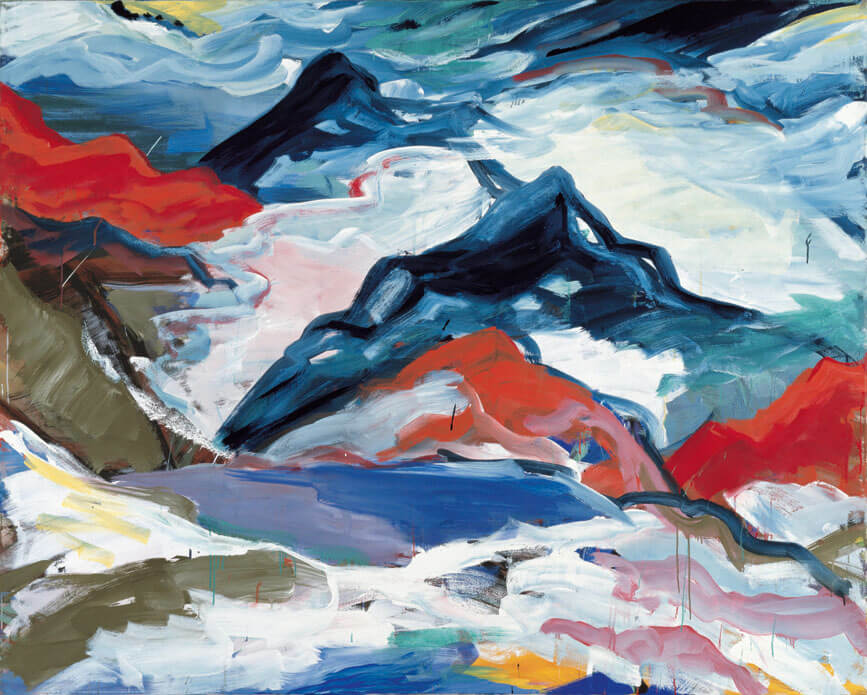 Aus der Ferne – der Morgen, 1982 | Dispersion, Öl/Leinwand | 160 × 200 cm | WVZ 308