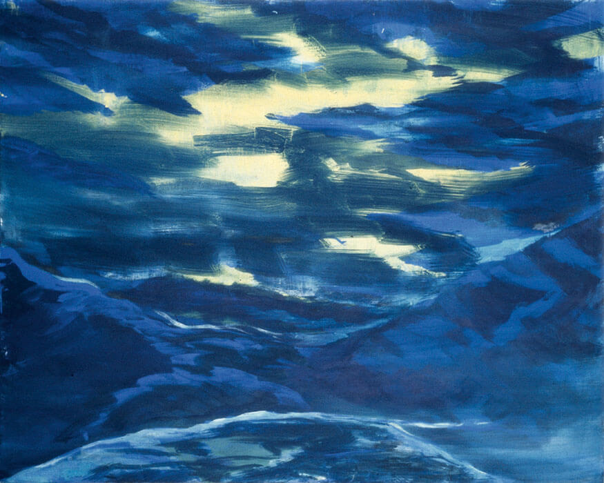 Am Nemisee, 1982 | Dispersion/Leinwand | 160 × 200 cm | WVZ 331