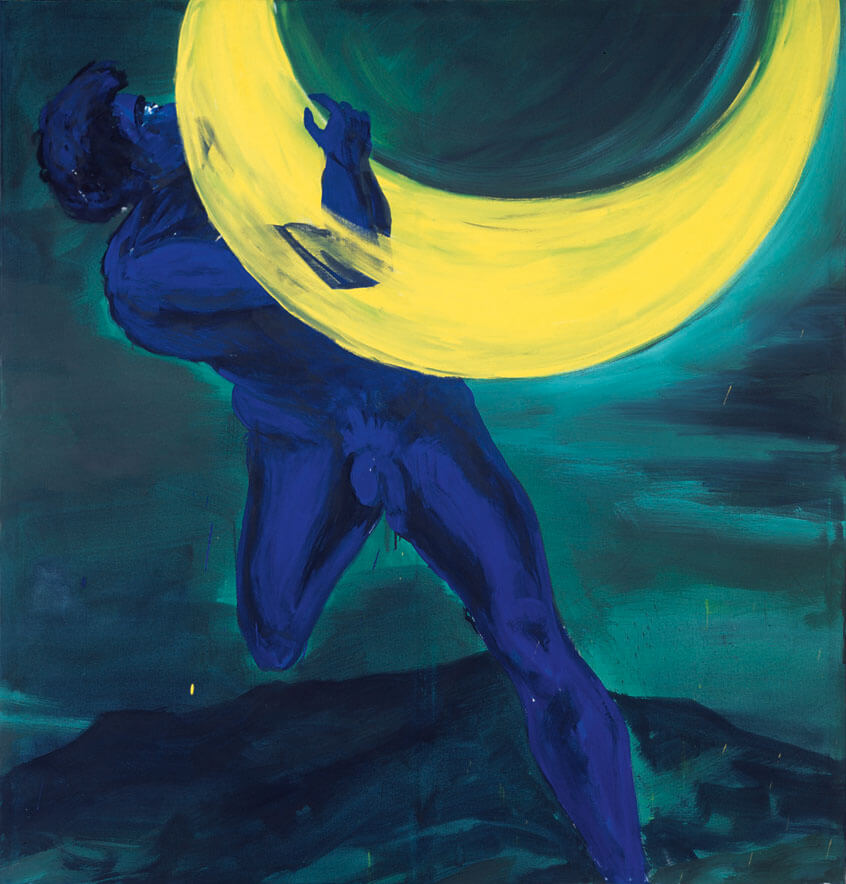 Der Mondsüchtige (Mondraub), 1983 | Dispersion/Leinwand | 210 × 200 cm | WVZ 338