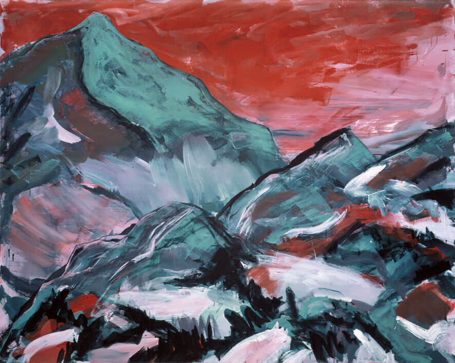 Bernd Zimmer | Vorfrühling, 1983 | Acryl, Dispersion/Leinwand | 160 × 200 cm | WVZ 348