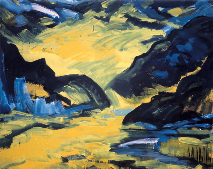 Bernd Zimmer | o.T., 1983 | Dispersion, Öl/Leinwand | 200 × 250 cm | WVZ 351