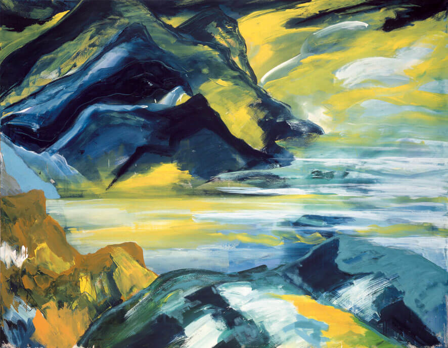 Nebelverhüllung, 1983 | Dispersion, Öl/Leinwand | 180 × 230 cm | WVZ 352
