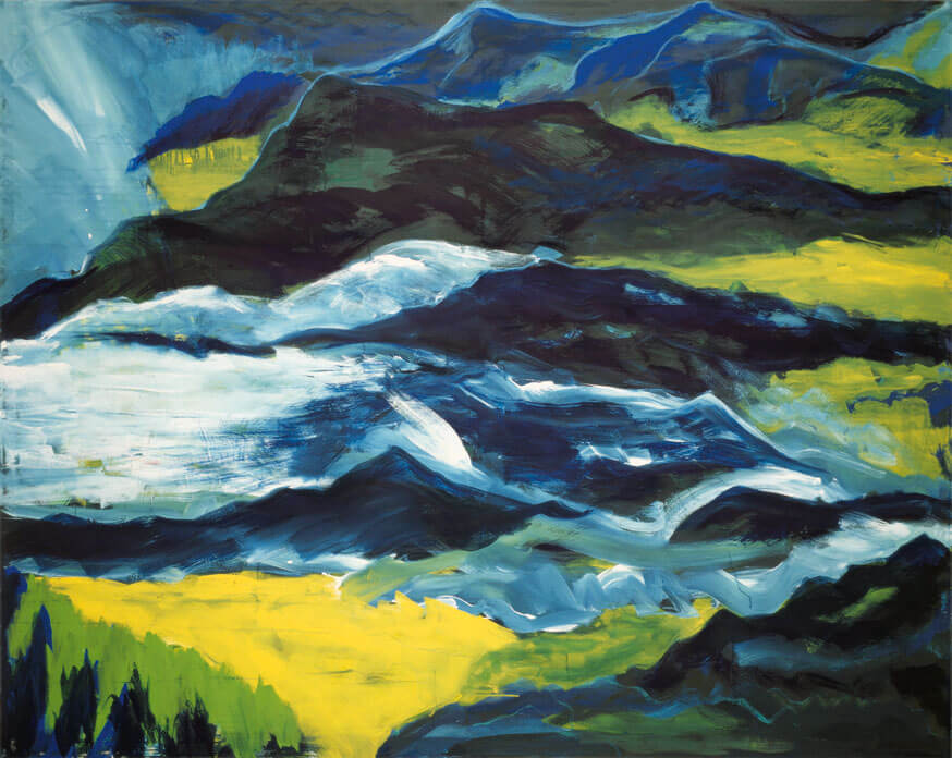 Nach dem Knall, 1983 | Dispersion, Öl/Leinwand | 200 × 250 cm | WVZ 367