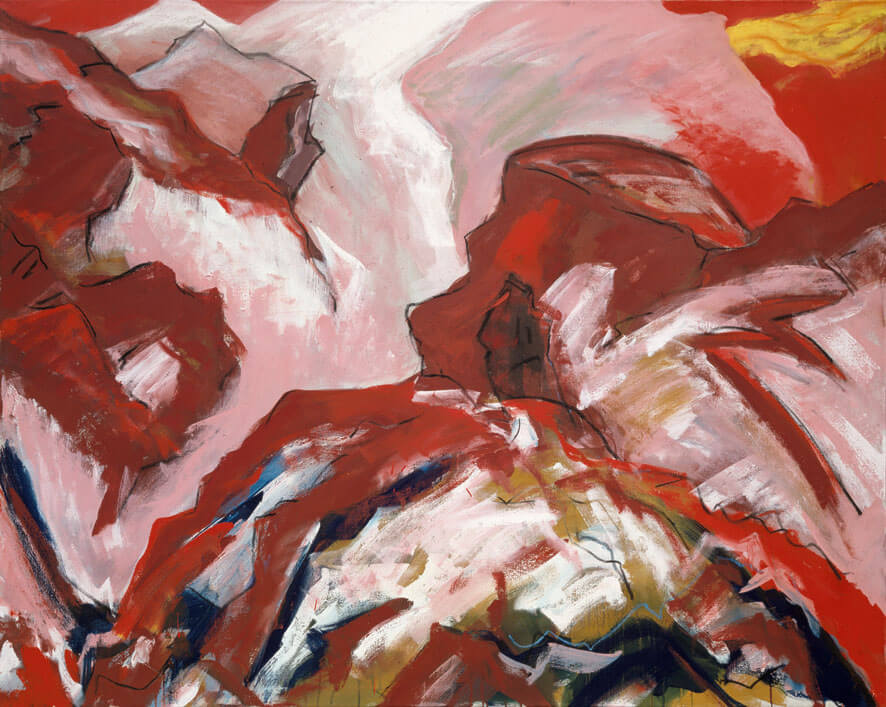 Gelbe Wolke I, 1983 | Dispersion, Öl/Leinwand | 160 × 200 cm | WVZ 371