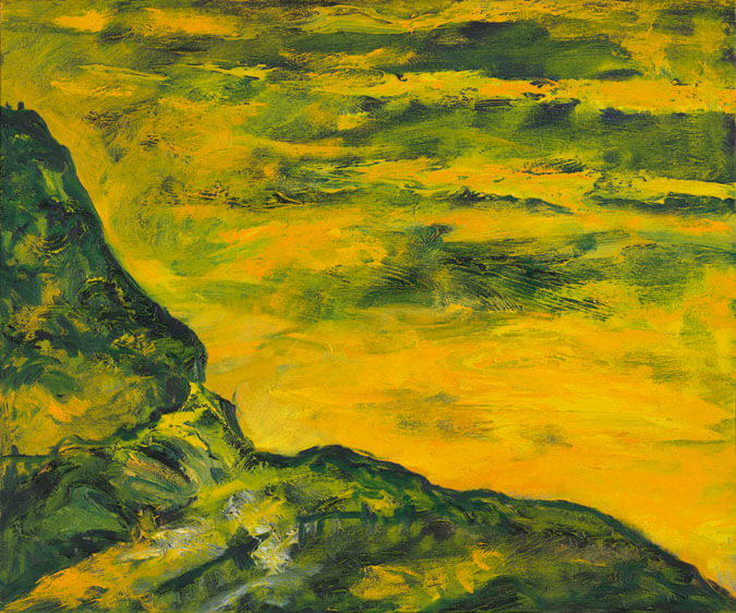 Gelber Abend, 1984 | Öl/Leinwand | 50 × 60 cm | WVZ 406
