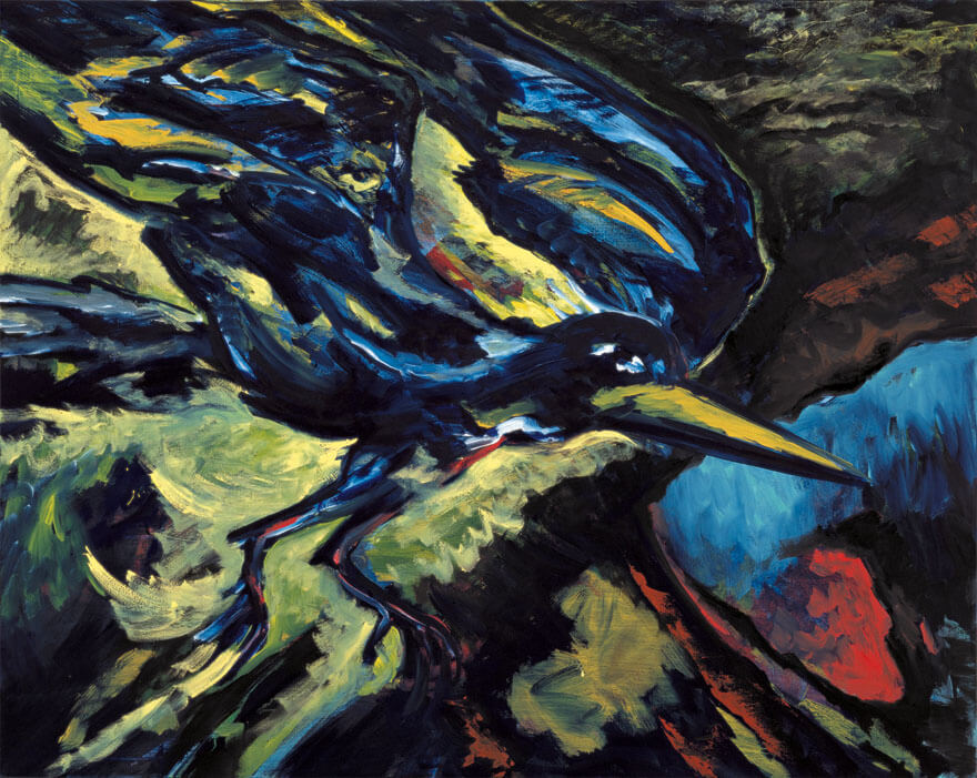 Auf der Suche nach dem Ausgang, 1984 | Acryl, Öl/Leinwand | 160 × 200 cm | WVZ 416