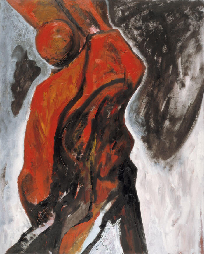 Bernd Zimmer | Fuß, 1984 | Öl/Leinwand | 100 × 80 cm | WVZ 420