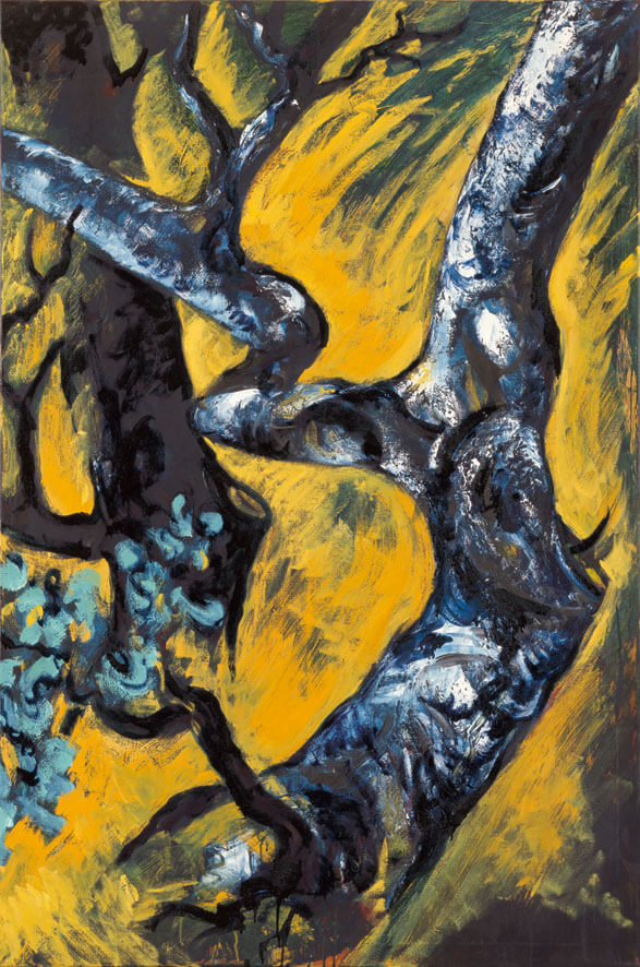 Olivenbäume, 1984 | Dispersion, Öl/Leinwand | 180 × 120 cm | WVZ 443