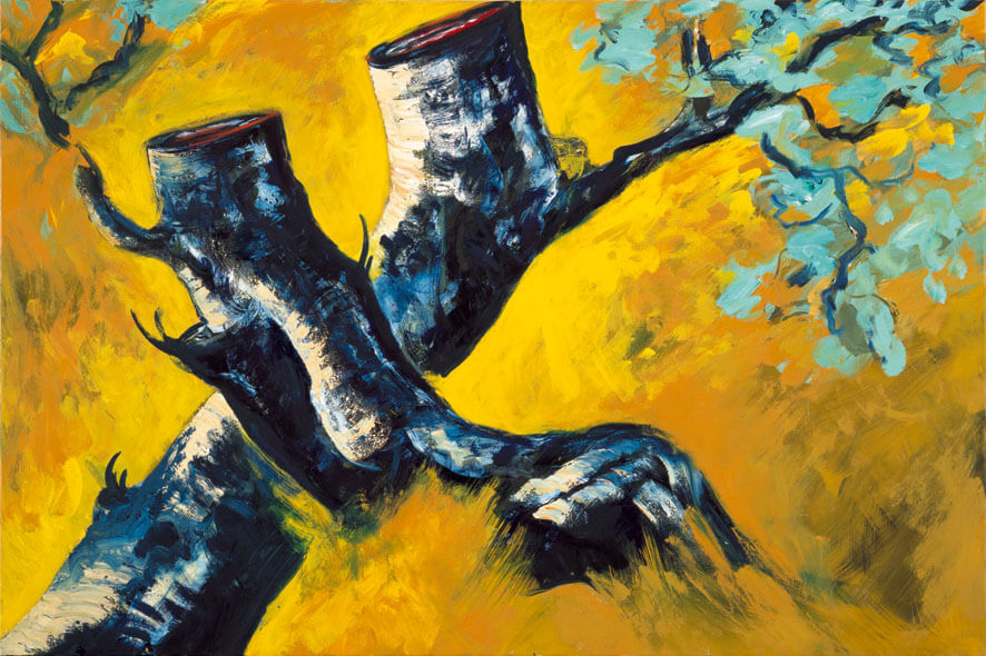 Olivenhain, 1984 | Acryl/Leinwand | 120 × 180 cm | WVZ 447