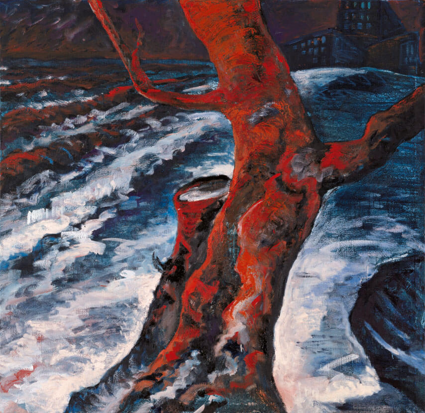 Bernd Zimmer | Winterschlaf, 1985 | Öl/Leinwand | 175 × 180 cm | WVZ 496