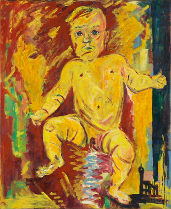 Vincenz Felix Maria, 1985 | Acryl, Öl/Leinwand | 200 × 160 cm | WVZ 504