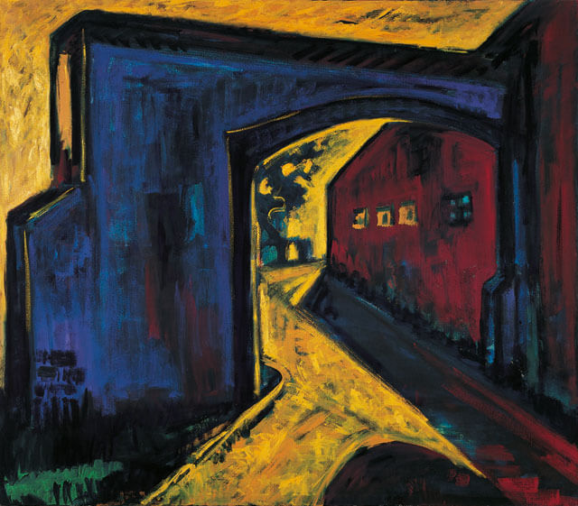 Toreinfahrt. Mein Atelier, 1985 | Öl/Leinwand | 210 × 240 cm | WVZ 507