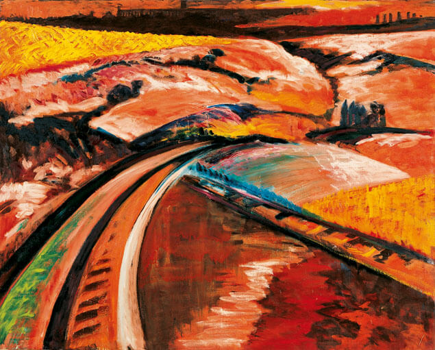 Moränenlandschaft, 1985 | Öl/Leinwand | 160 × 200 cm | WVZ 518
