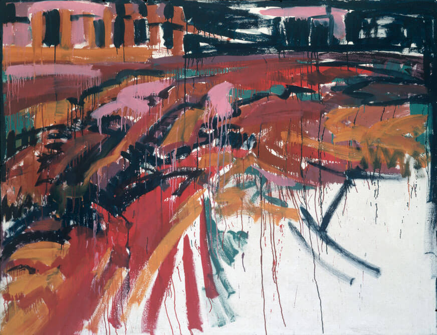 Ferne – Nähe, 1985 | Acryl/Leinwand | 175 × 225 cm | WVZ 526