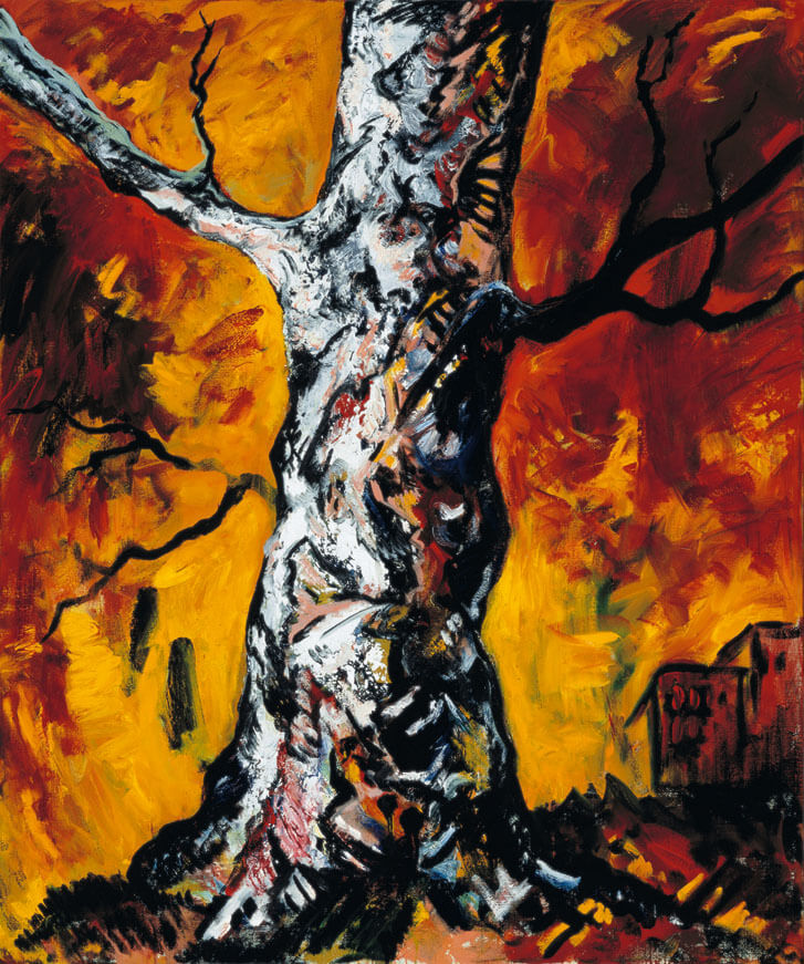 o.T. (Baum), 1986 | Öl/Leinwand | 120 × 100 cm | WVZ 552