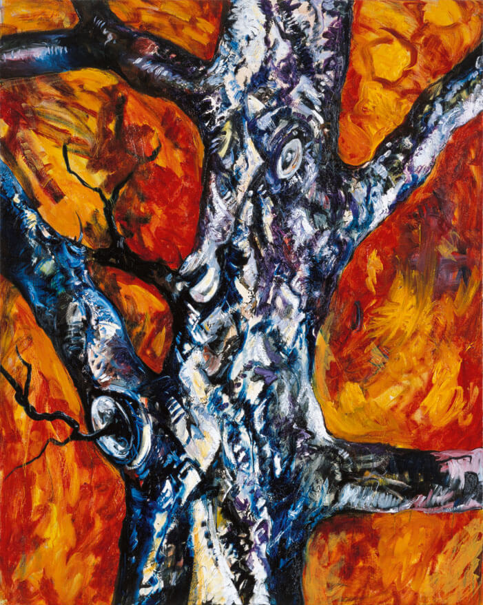 Baumschnitt, 1986 | Öl/Leinwand | 200 × 160 cm | WVZ 581