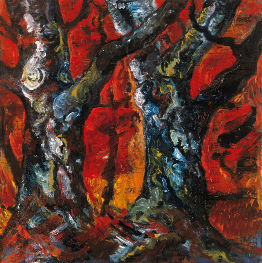 Kreuzung, 1985/86 | Öl/Leinwand | 200 × 200 cm | WVZ 582