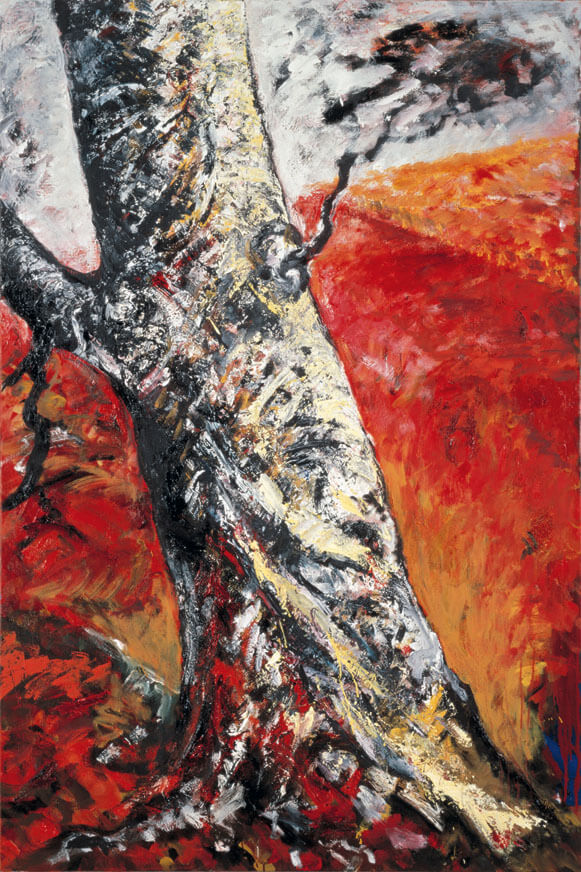 Stamm, 1986 | Öl/Leinwand | 180 × 120 cm | WVZ 586