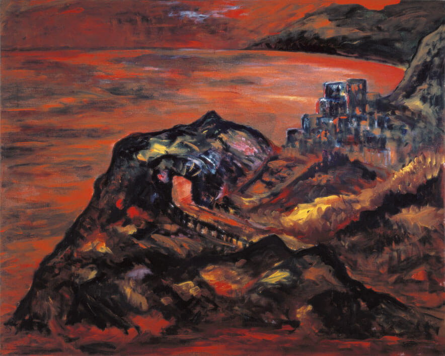 Bernd Zimmer | Costa Amalfitana, 1986 | Öl/Leinwand | 160 × 200 cm | WVZ 609