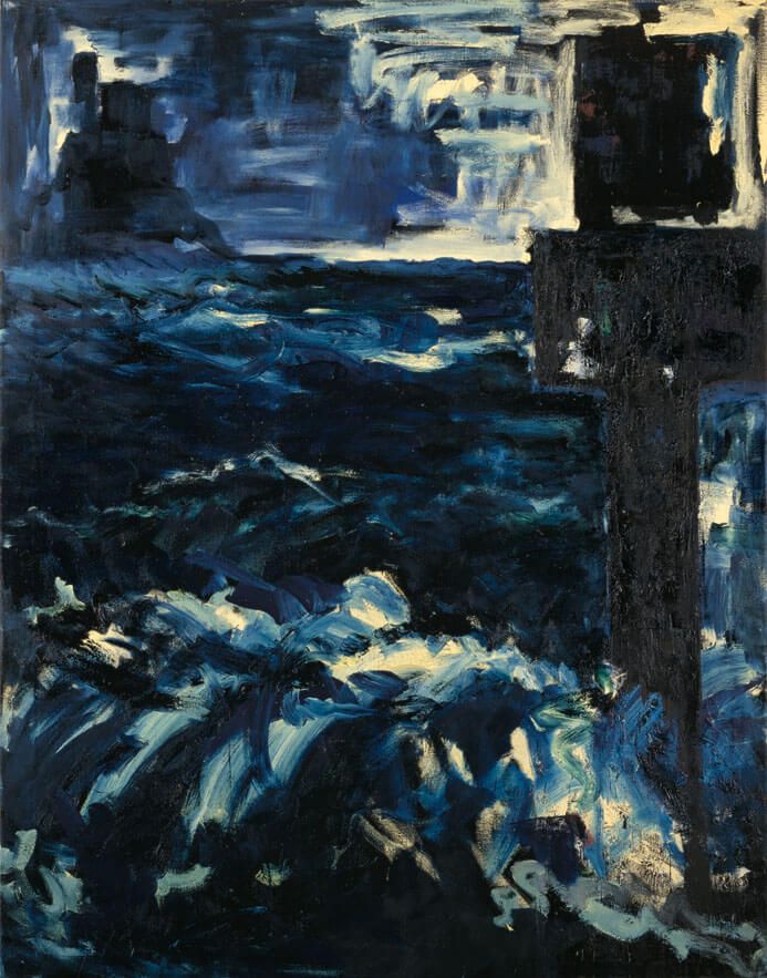 Bernd Zimmer | Amalfi. Hafen, 1986 | Acryl, Öl/Leinwand | 230 × 180 cm | WVZ 612