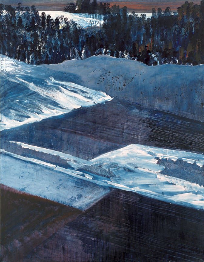 Bernd Zimmer | Wetterumbruch, 1987 | Dispersion/Leinwand | 230 × 180 cm | WVZ 621